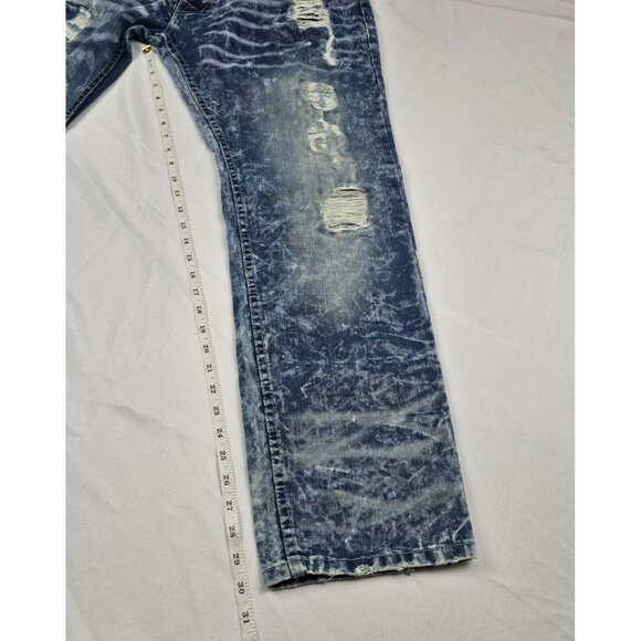 Evolution Jeans Men's Size 36. Stone Washed Distressed Y2K Denim. - Picture 8 of 10